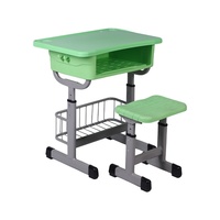 Ensemble chaise et bureau pour étudiants, réglable en hauteur et personnalisable, pour les salles de classe des écoles primaires et secondaires, mobilier ergonomique avec structure en acier, OEM