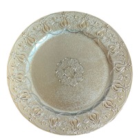 13 assiettes rondes de chargeur de récif d'or pour le dîner mariages assiette de chargeur d'or assiettes de chargeur élégantes de récif en plastique