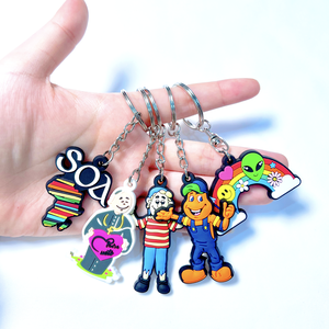 Tùy Chỉnh <span class=keywords><strong>2D</strong></span> <span class=keywords><strong>PVC</strong></span> Keychain Nhà Sản Xuất Biểu Tượng Phổ Biến Mềm Cao Su Mặt Dây Chuyền Silicone Keyring Cá Nhân Hoá Tùy Chỉnh Móc Chìa Khóa - Product Image 1