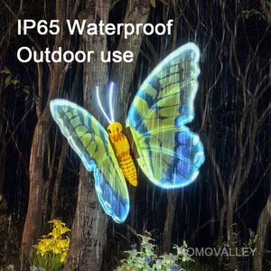 Papillons <span class=keywords><strong>3D</strong></span> Lumineux LED Flottants pour Noël, Décoration de Jardin Intérieur/Extérieur, Faible Consommation, Étanchéité IP46 - Product Image 4