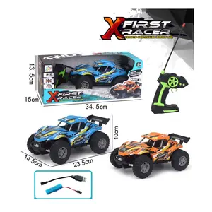 Best Sell Wholesale Kids Cool Gifts 1:16 Remote Control Off-road Vehicle Battery Include Electric Rc Car Toys With Car Spoiler