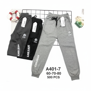 Pantaloni sportivi invernali per bambini pantaloni della tuta di cotone stampati Leggings lunghi per bambini per bambini di tutte le età - Product Image 1