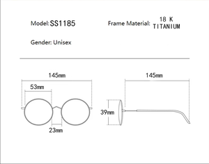 Superovo <span class=keywords><strong>Lunettes</strong></span> optiques unisexes de style français, imprimées, en titane, monture intégrale, acétate doré 18 carats, légères, de haute qualité, nouveau design - Product Image 6