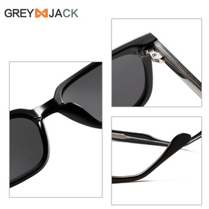 Lunettes de soleil unisexes Greyjack, monture TR, verres polarisés noirs, protection UV400, type 3, verres TAC, emballage en boîte - Product Image 4