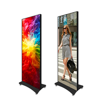 Publicidad LED Poster Stand Display Outdoor LED POSTERS 640*1920mm Standing Screen P2.5mm Outdoor Led Poster para tienda minorista