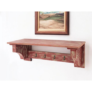 HMS 30 \ "legno nero in difficoltà a quattro ganci a parete appendiabiti in metallo appendiabiti in plastica per abbigliamento bagno - Product Image 1