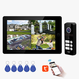 Sonnette vidéo WiFi 10 pouces 1080P avec <span class=keywords><strong>interphone</strong></span> et application Tuya, installation facile pour villa, <span class=keywords><strong>maison</strong></span>, appartement - Product Image 1