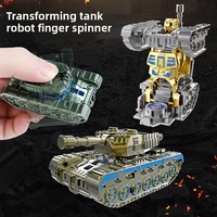 Juguete Robot Tanque Transformable 2 en 1 |   Mini Giroscopio Fidget, Juguete Antiestrés para Niños y Adultos