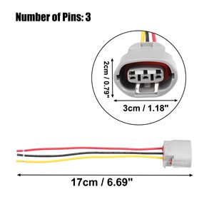 HSP3P-1201 3 Pin Toyota Corolla Xe Alternator Điều Chỉnh Kết Nối <span class=keywords><strong>Adapter</strong></span> Cắm Clip <span class=keywords><strong>DVI</strong></span> Loại Nylon Nhà Ở 9098011349 - Product Image 4