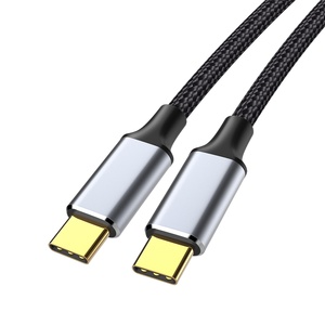 Cable <span class=keywords><strong>de</strong></span> Datos USB 3.2 Gen 2 Tipo-C Dual, Cable <span class=keywords><strong>de</strong></span> Carga Rápida PD <span class=keywords><strong>de</strong></span> 100W con Salida <span class=keywords><strong>de</strong></span> <span class=keywords><strong>Video</strong></span> y Audio 4K/8K para Monitores - Product Image 2