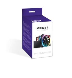 Ventilateurs de refroidissement <span class=keywords><strong>NZXT</strong></span> Duo RGB 120 mm avec roulement fluide, fonctionnement silencieux 17 dBA et débit d'air de 28 CFM pour boîtier d'ordinateur - Product Image 1