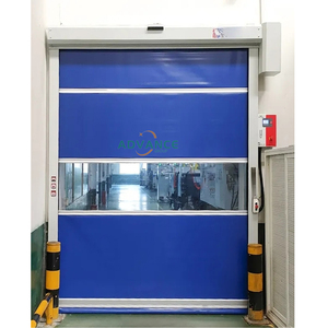 Porta Avvolgibile Automatica <span class=keywords><strong>in</strong></span> Acciaio ad Alta Velocità, Serranda Rapida <span class=keywords><strong>in</strong></span> <span class=keywords><strong>PVC</strong></span> per Magazzini Industriali, Isolamento Termico, Apertura a Spinta e Trazione - Product Image 6