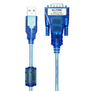 UOTEK USB To RS232 Cable Converter DB9 RS-232 USB A Adapter Conversion Cable Com With FTDI Chip Magnetic Ring UT-8801