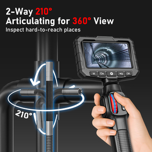 Caméra <span class=keywords><strong>d</strong></span>'inspection numérique LAFOCH U400, endoscope, <span class=keywords><strong>d</strong></span>étecteur, explorateur, outils <span class=keywords><strong>de</strong></span> réparation automobile, caméra articulée pour inspection <span class=keywords><strong>de</strong></span> canalisations - Product Image 2