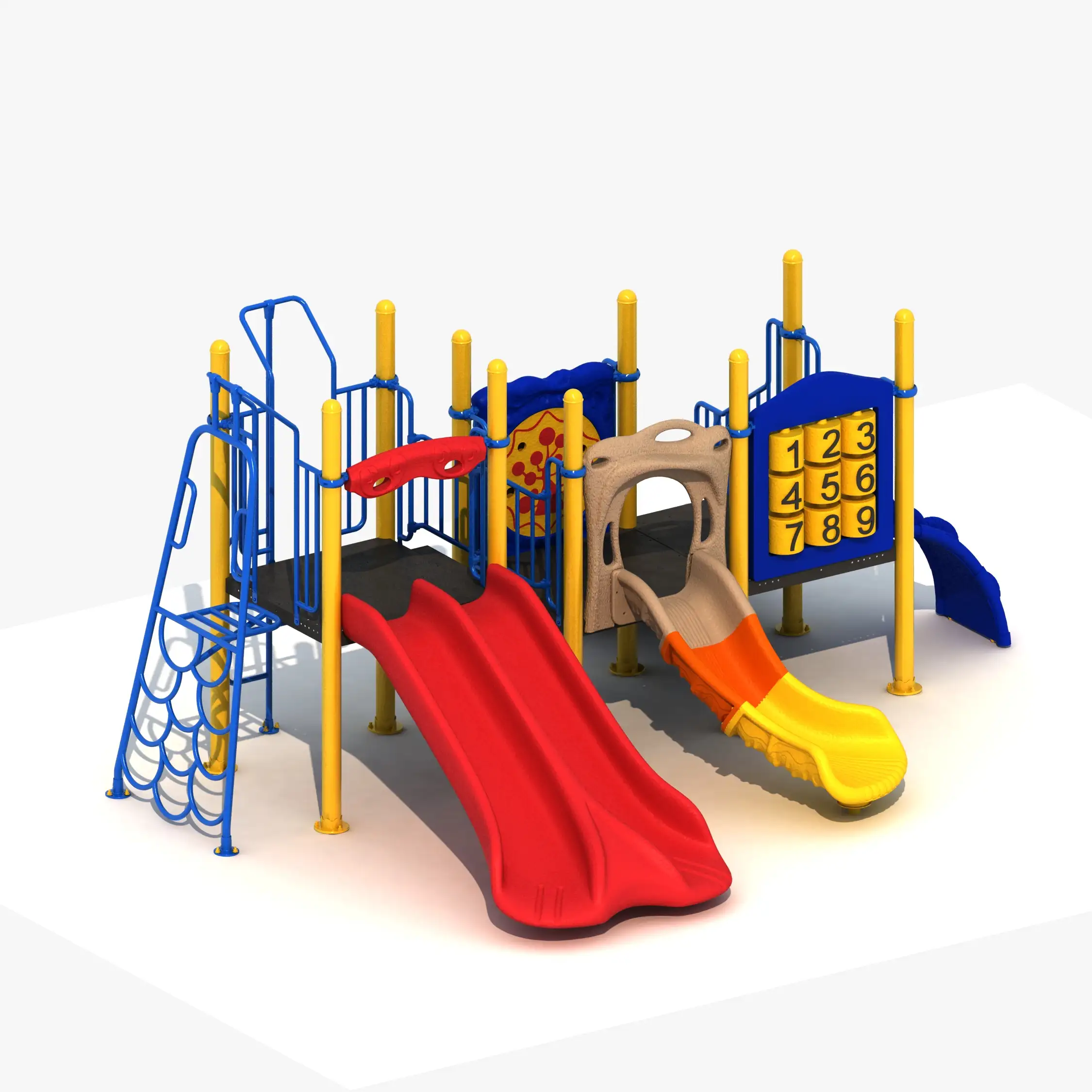 Made in China Superior Quality Combined Slide Plastic Outdoor Play Set for Kids