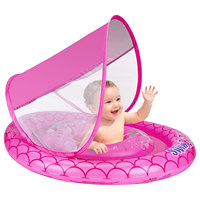 Flotteur de bain gonflable Swimbobo pour bébé, anneau de natation en PVC avec siège pour nourrissons/enfants en bas âge - Accessoire de piscine portable