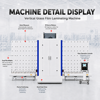 Machine de laminage à froid verticale double face pour film protecteur de verre avec système de contrôle de vitesse et de pression PLC pour verre