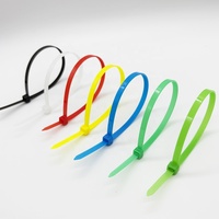 Attaches-câbles autobloquantes en nylon 66 de 100 mm x 2,5 mm, durables, faciles à installer, de diverses couleurs, largement utilisées pour le regroupement de câbles électriques