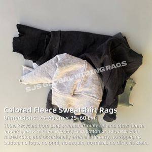 Trapos de Algodón 100% Puro de Colores Mezclados Reciclados Enteros para Uso Industrial, Trapos de Tela de Camisetas de Colores - Product Image 2