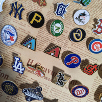Badges en émail personnalisés pour le baseball, badges en métal émaillé souple ou dur, badges dorés, logos de baseball personnalisés, épingles