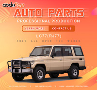 Kit de arco de rueda de acero de salida de fábrica Fender delantero Flare para To-yota Land Cruisre LC77 RJ77