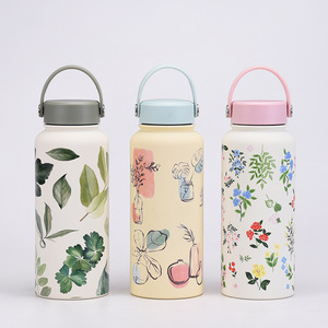 2025 nouveau gobelet en acier inoxydable isolé transfrontalier <span class=keywords><strong>1L</strong></span> grande capacité large bouche Portable vide sport bouteille d'eau en plein air - Product Image 3
