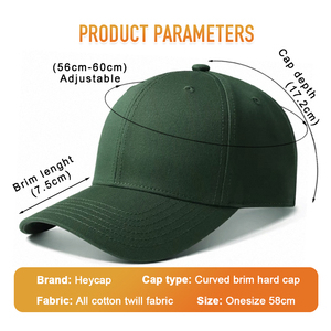 Cappellino da Baseball in Puro Cotone di Alta Qualità con Ricamo 3D di Precisione, Personalizzazione Logo, Servizio OEM ODM - Product Image 2