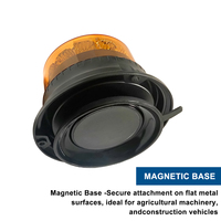 12W Hochintensive LED-Blitzleuchte mit E9-Zertifizierung, IP67 Vibrationsbeständig, mit Saugnapf-Basis zur Installation