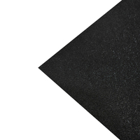 Planche en plastique HDPE, surface antidérapante, épaisseur personnalisée, feuille texturée HDPE noire