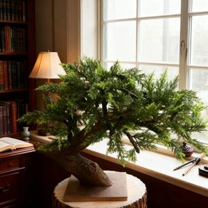 Plantes et arbres artificiels <span class=keywords><strong>de</strong></span> grande taille <span class=keywords><strong>de</strong></span> haute qualité, tronc d'arbre <span class=keywords><strong>en</strong></span> <span class=keywords><strong>bois</strong></span> <span class=keywords><strong>de</strong></span> pin artificiel à vendre - Product Image 1