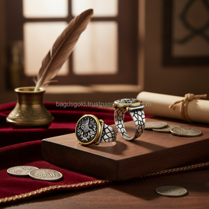 925K Sterling <b>Silver</b> Ottoman Coin <b>Men</b> <b>Ring</b> - Product Image 3