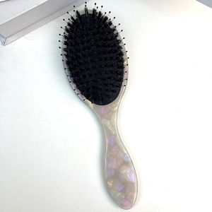 Fashionable Mini Handle Portable Cellulose Acetate Geometric <b>Hair</b> Brush <b>Combs</b> Cute Air Cushion <b>Comb</b> - Product Image 4