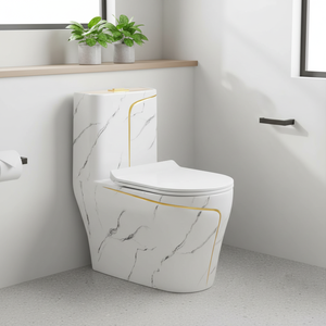 Inodoro de Cerámica de Una Pieza con Doble Descarga, Estilo Europeo, Portátil, Moderno, con Sifón en Forma de P y S, Precio de Fábrica - Product Image 3