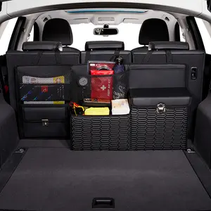 Venda quente por atacado Amazon High-End dobrável caixa de armazenamento segura para SUV carro organizador de porta-malas economizador de espaço