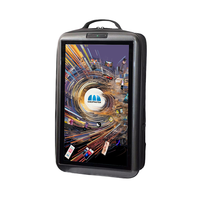 Mochila con Pantalla LED LCD de 21.5 Pulgadas para Publicidad, Pantalla Portátil Android para Marketing y Eventos en la Calle
