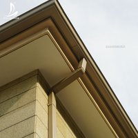Chaîne de pluie de luxe en aluminium et cuivre de haute qualité Sangobuild, décoration de jardin extérieure avec système de drainage de toit, usage domestique