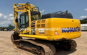 Excavatrice Komatsu PC210LC d'occasion du Japon, 24,4 tonnes, chenilles larges, avec moteur et pompe Komatsu, équipement de construction à vendre - Product Image 4