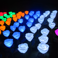 Lampe led solaire en forme de rose, éclairage d'extérieur pour le jardin, les vacances