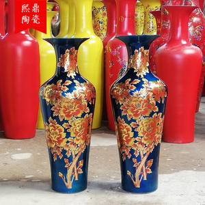 घर के सजावट के लिए आधुनिक सिरेमिक बड़े <span class=keywords><strong>vase</strong></span> सजावट, होटल के मिट्टी के बरतन की सजावट - Product Image 4