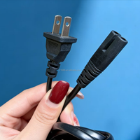 Kabel Pengganti Daya AC untuk PS5, Kabel Daya C7 Figure8 1.5m Kompatibel dengan Playstation 5/PS4/PS3 Slim, Kabel 2-Pin