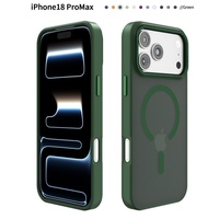 Coque magnétique la plus vendue pour iPhone 17 Air, nouvelle texture mate antichoc, accessoire de téléphone portable en gros