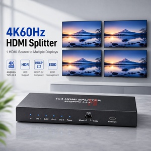 Répartiteur <span class=keywords><strong>HDMI</strong></span> 2.0 1x2 1x4 1x8 en option, 4K 60Hz YUV <span class=keywords><strong>444</strong></span> HDR HDCP2.2 18 Gbps, Distributeur Vidéo - Product Image 1
