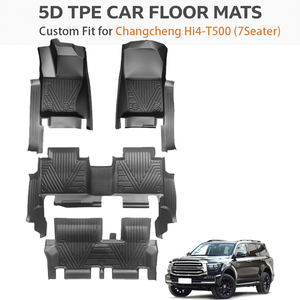 แผ่นรองพื้นรถยนต์ GWM Hi4-T500 7 ที่นั่ง พวงมาลัยซ้าย 5 ประตู วัสดุ TPE แบบสั่งทำพิเศษ ป้องกันทุกสภาพอากาศ กันน้ำ ผลิตโดยผู้ผลิต OEM - Product Image 1
