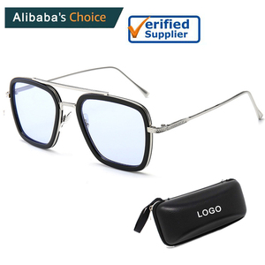 2019 Avengers Fer <span class=keywords><strong>homme</strong></span> lunettes finale Tony Stark Carré Lunettes De <span class=keywords><strong>Soleil</strong></span> - Product Image 1