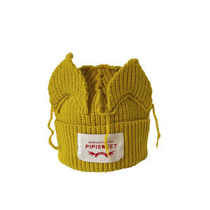 Strick mütze für Kinder Benutzer definierte Mütze Katzen ohr Männer und Frauen Kinder Mütze Hut Herbst und Winter Warme Mode Woll mütze - Product Image 5