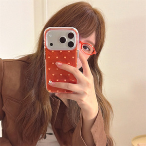 Tối Giản Đầy Đủ Màn Hình Trái Tim Polka Dot Cho iPhone 17 Đối Với Apple 16 <span class=keywords><strong>Pro</strong></span> Max/15/14 Chống Sốc Trường Hợp Điện Thoại - Product Image 3