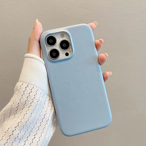 Coque de protection antichoc de luxe en similicuir avec bords enveloppés, design tendance, plusieurs couleurs, pour téléphone portable 15 Pro Max - Product Image 3