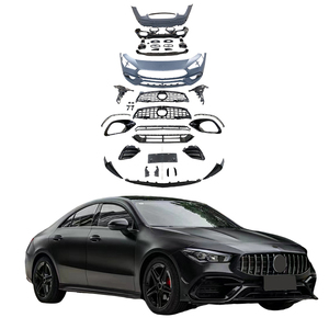 Pare-chocs de voiture chaud matériau PP pour mercedes-benz cla w118 (2020-2021) kit de carrosserie <span class=keywords><strong>AMG45</strong></span> amélioré calandre pare-chocs avant et arrière - Product Image 1