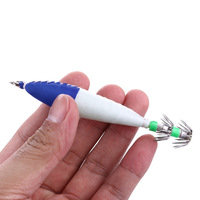 Leurre de pêche en plastique lumineux pour eaux profondes, type Egi Squid Jig avec hameçons, appât dur pour poissons d'eau salée et d'eau douce, leurre de lancer dur
