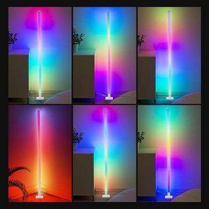 Bắc Âu Thiết Kế Sang Trọng Rgbic Đứng Ánh Sáng Âm Nhạc Sync Thay Đổi Độ Sáng Hiện Đại Trang Trí <span class=keywords><strong>LED</strong></span> Đèn Sàn Góc Cho Phòng Khách Phòng Ngủ - Product Image 5